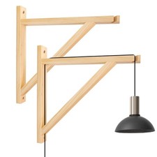 Wall Lamp Shelf Wood Bracket