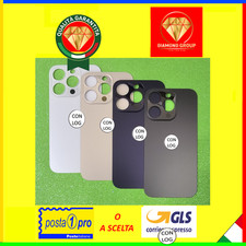 VETRO SCOCCA POSTERIORE IPHONE 14 PRO MAX BACK COVER BIG HOLE BIADESIVO 3M ?