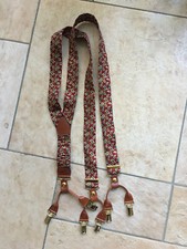 Bretelle uomo, seta rossa, A