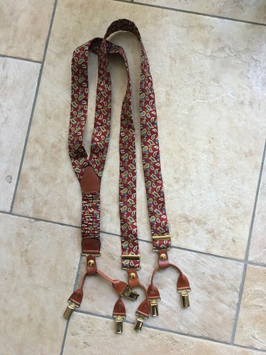 Bretelle uomo seta rossa a - bretelle,