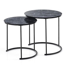 SET 2 TAVOLINI OMAHA BLACK