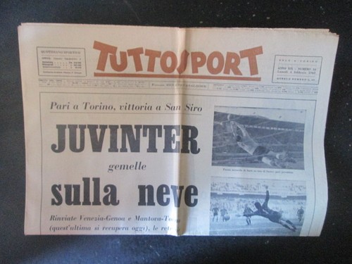 Tuttosport 1963 juventus - 34,