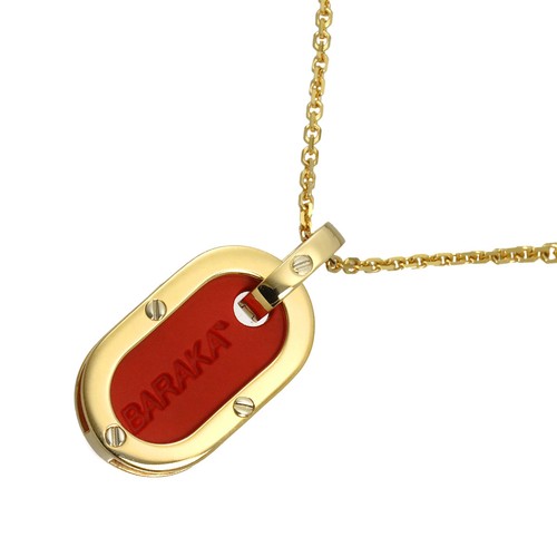 Baraka rubber necklace - baraka, 18k