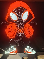Lampada Lightbox Spiderman Miles Morales