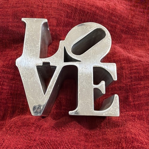 Robert indiana polished chrome - indiana,