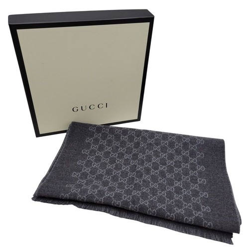 Gucci stola lana modello - gg, in