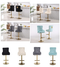 Sgabelli da pub girevoli in velluto bar alto casa cucina isola pub sedia ascensore a gas