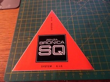 ADESIVO STICKER kleber vintage zenza bronica sq system 6 x 6