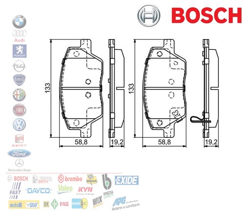 Pastiglie freno anteriori fiat - freno,