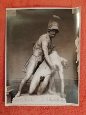 FOTO D'EPOCA ALINARI N° 2482 FIRENZE LOGGIA DEI LANZI AIACE SOSTIENE PATROCLO 