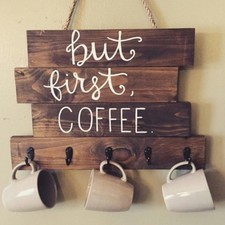 Mensola vintage a doghe in