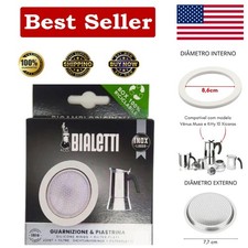 Guarnizione Silicone Qualità e Piastra Acciaio Inox per Preparazione Espresso Ottimale