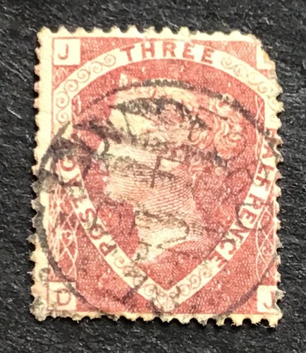 Francobollo rosso one - rosso, british