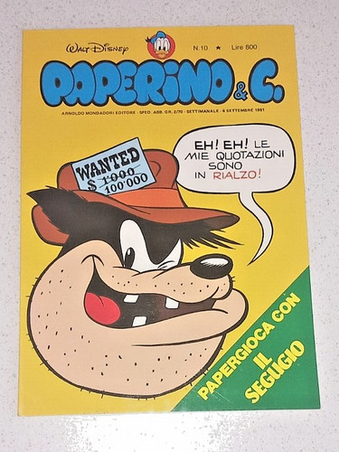 Paperino n 10 - paperino, c.