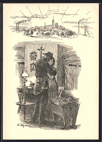 Minatore donna accanto a - donna,