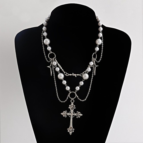 Collana con ciondolo - , croce