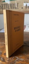 Fabro Luciano Quarto libro Regole d'arte Milano Casa degli Artisti 1980