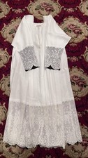 CAMICE IN LINO CON PIZZO A
