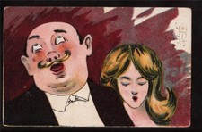 cartolina italia fumetto uomo