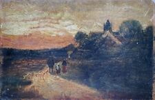 Dipinto a Olio Paesaggio Con