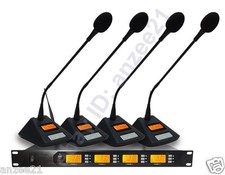 Sistema Microfonico Sala Riunioni 4 Scrivania Digitale Wireless Alta Classe Voce Chiara