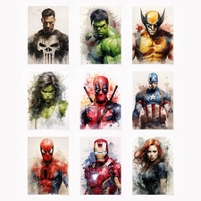 Poster A4 Supereroi Marvel