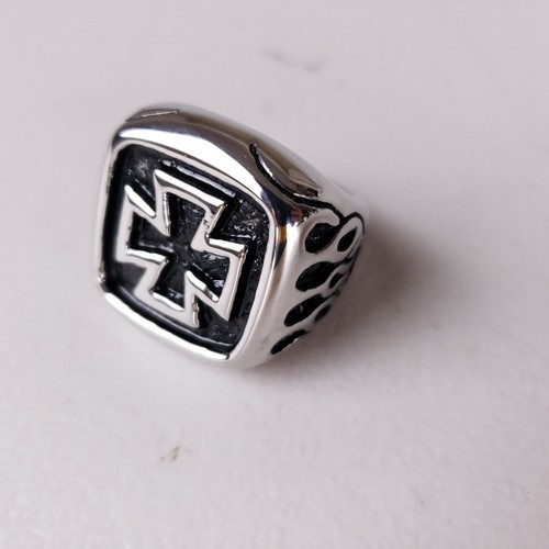 Anello uomo biker croce - uomo, ferro