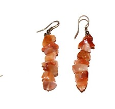 ORECCHINI PENDENTI DONNA STILE CORALLO ACCIAIO BIGIOTTERIA