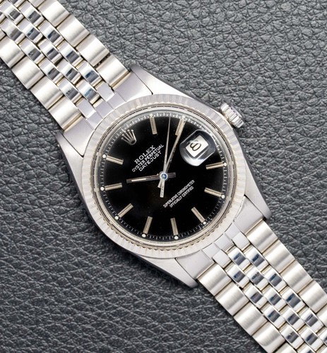 Rolex datejust 1601 black dial - rolex,