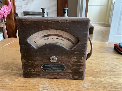 Antique weston ammeter - antique,