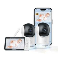 Paris Rhône 2K HD Baby Monitor Video e Audio con Display with Smart App