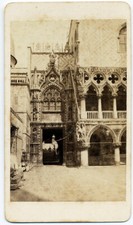 CDV Venezia Porta di Palazzo Ducale Foto originale albumina C. Ponti 1860c S1427