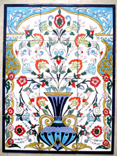Piastrella ceramica arte