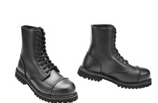 BRANDIT Phantom 10 Eyelet Boots – Stivali Militari Anfibi Unisex – Nero