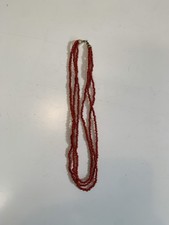 Collana 3 fili corallo rosso