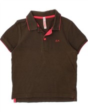 SUN68 Polo bambino ragazzo 18-24 mesi cotone marrone KP09