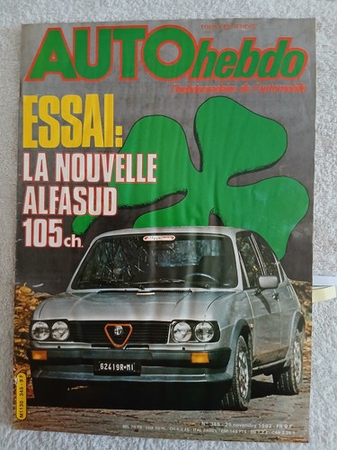 Auto hebdo 345 - n°345, 25/11/1982