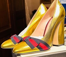 scarpe  Gucci donna oro mai