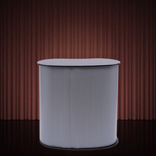 Stazione di presentazione bancone fieristico pieghevole banco reception contatore rotondo