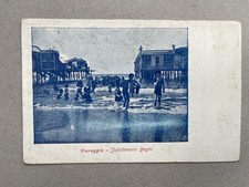 m) Cartolina formato piccolo Viareggio Lucca bagni pubblicità Fattori Milano