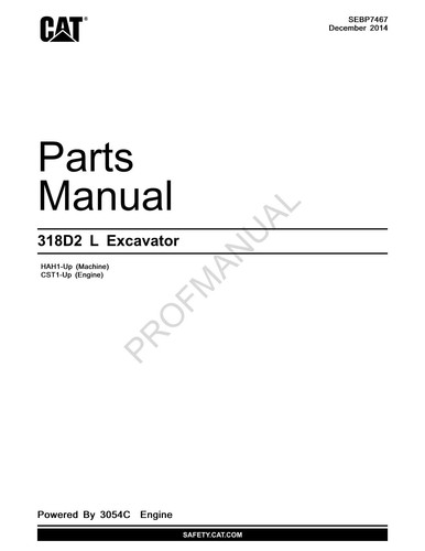 Catalogo ricambi escavatore