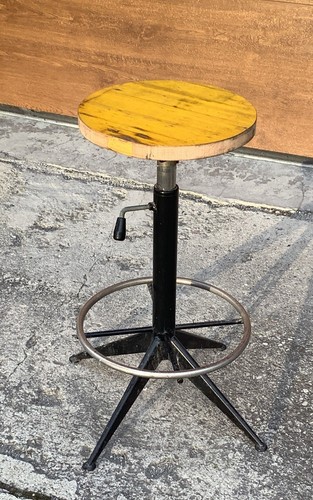 Sgabello industriale vintage - sgabello,