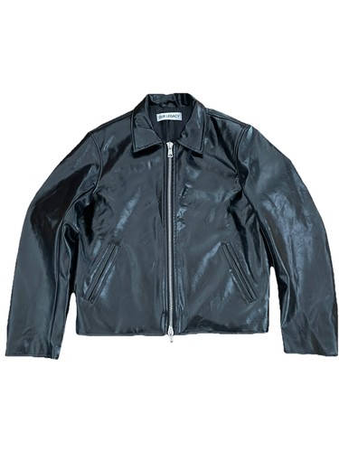 Mini giacca pelle minimalista