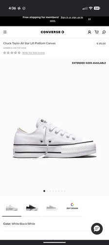 Taglia converse chuck - taglia, 6
