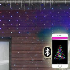 Lotti Tenda Luminosa Bluetooth 400xH90cm Luci di Natale 180 LED RGB Multicolor