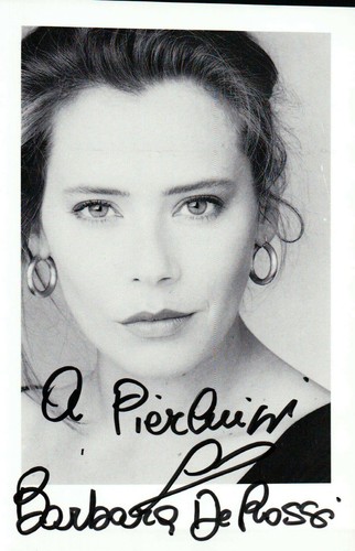 Barbara rossi autografo - de,