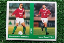 FIGURINA DS WORLD CUP FRANCE 98 IRAN n°279 KHAKPOUR ESTILI CALCIO 1998 ⚽️