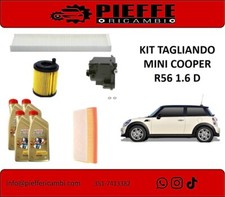 KIT TAGLIANDO 4 FILTRI + 4LT OLIO CASTROL MINI COOPER D R56 1.6D 90 109 CV