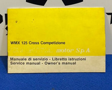 LIBRETTO USO E MANUTENZIONE CAGIVA WMX 125 CROSS COMPETIZIONE 1981 NUOVO