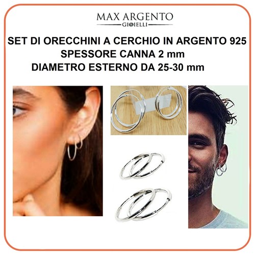 Orecchini cerchio cerchietto - a,